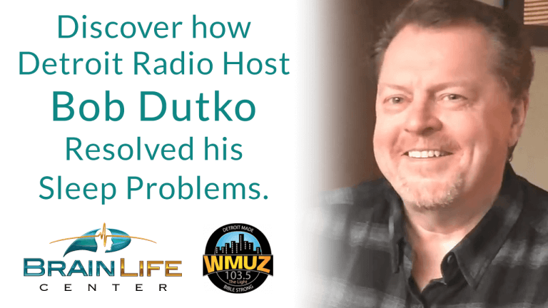 Bob Dutko smiling. Bob relieved from insomnia.